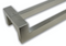 Close-up Pro-Line Series: 45º Offset 1.5" x 1" Rectangular Pull Handle - Back-to-Back, Brushed Satin US32D/630 Finish, 316 Exterior Grade Stainless Steel Alloy