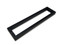 1.5" x 1" Rectangular Pull Handle - Back-to-Back (Matte Black Powder Coated Stainless Steel Finish)