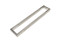 90º Pull Handle with Mitered Corners - Back-to-Back (Brushed Satin Grip / Polished Stainless Steel Ends / Stylish Dimples)
