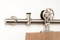 Spinner-WT Series RollerSpinner - WT Series / Brushed Satin Stainless Steel Finish mockup on wood door