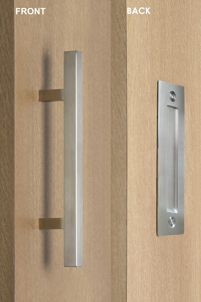 36/" Square Door Pull Handle Modern Long Entry Pulls Stainless Steel Rectangular