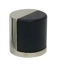 Cylindrical Dome Floor Mount Door Stop 02, Polished Stainless Steel
