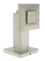 Square Face Magnetic Door Stop with hidden screw mounts (Stainless Steel Brushed Satin Finish)