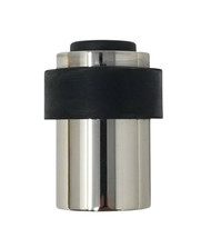 Duo - Wall and Floor Mount Door Stop Round 03 , Polished Stainless Steel