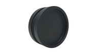 Round Handle Back-to-Back - 2.5" Diameter - For Wood and Glass Doors (Black Powder Stainless Steel Finish)