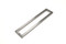 1" x 1" Square  Pull Handle - Back-to-Back  (Brushed Satin Stainless Steel Finish)