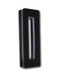 Product Image Rectangular Sliding Door Handle - 6" x 2" Back-to-Back  for Glass doors (Black Powder Stainless Steel Finish)