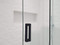 Product Mockup on glass door Rectangular Sliding Door Handle - 6" x 2" Back-to-Back  for Glass doors (Black Powder Stainless Steel Finish)