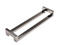 45º Offset 1" x 1.5" Rectangular Pull Handle - Back-to-Back (Polished Stainless Steel Finish)