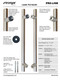 Specification Chart Pro-Line Series: 45º Offset Ladder Pull Handle - Back-to-Back, Polished US32/629 Finish, 316 Exterior Grade Stainless Steel Alloy