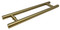 Product Image Ladder Pull Handle - Back-to-Back (Satin Brass Stainless Steel Finish)