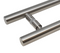 Product Image 3 Pro-Line Series: Ladder Pull Handle with Floating Necked Posts - Back-to-Back, Brushed Satin US32D/630 Finish, 304 Grade Stainless Steel Alloy