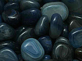 Blue Agate Tumbled Stone 1 Piece