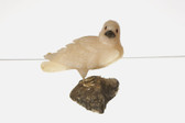 Carved White Calcite Seagull Bird