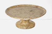 Fossil Stone Cake Plate 12 Inch