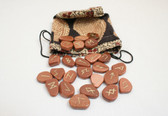 Goldstone Rune Stone Set With Pouch
