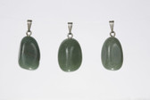 Green Aventurine Pendants Green Quartz Stone Charms Set of 3