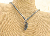 Hematite Stone Seahorse Necklace