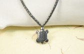 Hematite Stone Turtle Necklace