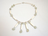 Moonstone and Bone Necklace