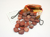Red Jasper Rune Stone Set With Pouch Flat Runes