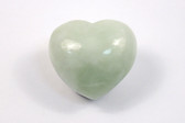 Serpentine Carved Mint Green Stone Heart