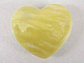 Green Serpentine Puffy Heart