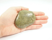 Rhyolite Jasper Large Flat Green Tumbled Intuition Stone