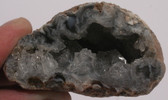 Geode Polished White and Black Quartz Agate Crystal