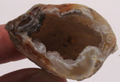 Geode Polished White Brown Quartz Agate item1288