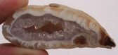 Geode Polished White Brown and Clear Quartz Agate Crystal Free Shipping 