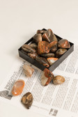 Jasper Vogesite Tumbled Stones 1/4 Lb Large Size Stones 1.25-1.75"