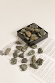 Rhyolite Jasper Tumbled Stones 1/4 Lb Small Size 1-1.5" Green Rainforest Jasper