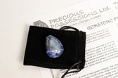 Sodalite Tumbled Stone Size Medium Blue Stone .95-1.25" With Bag 