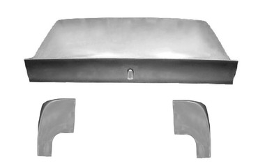M-210DL-KIT 1964-1966 Ford Mustang Coupe Fiberglass Spoiler Deck Lid/Trunk and PAIR of Extensions 
