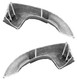M-104 1967-1968 Ford Mustang Fiberglass Quarter Panel Extensions for "Stock Tail Light Panel." For Use With Deck Lids M-205DL or M-212DL. PAIR   Backside