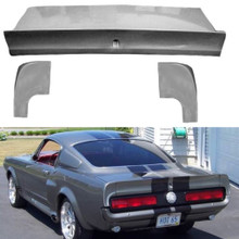 M-214DL-KIT  1964 1/2-1966 Ford Mustang Fastback Fiberglass Spoiler Deck Lid/Trunk and PAIR of Extensions