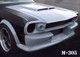 M-305 1964 1/2-1966 Ford Mustang Fiberglass Hood with 1967 Shelby Hood Scoop on Car