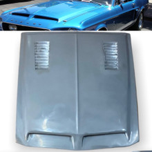 1968 Mustang Shelby Fiberglass Hood With Vents - Requires Shelby Nose.