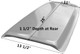 M-300 1964 1/2-1966 Ford Shelby Fiberglass Hood Scoop-BOND ON