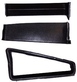 M-106 1966 Ford Mustang Shelby Style Fiberglass Quarter Window Extension Set 