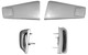 M-900 1967-68 Functional Shelby Style Fiberglass Upper Side Scoops-PAIR