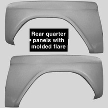 1966 1967 1968 1969 1970 1971 1972 1973 1974 1975 1976 1977 ford bronco rear quarter panel fenders with molded flare look