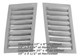 M-324 Universal Shelby Style Fiberglass 7 Louver Hood Vents