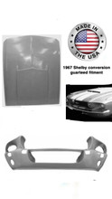 1967 Shelby style front end conversion hood & nose