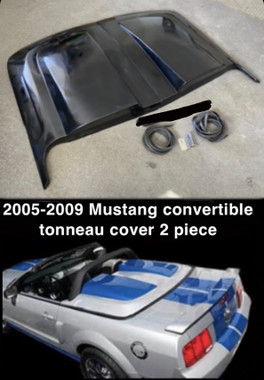 2005-2009 mustang convertible 2 piece tonneau cover speedster - Fiberglass  Specialties, Inc.