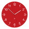 Model GROOVY - 14" Acrylic Clock with Surface Graphics - Red