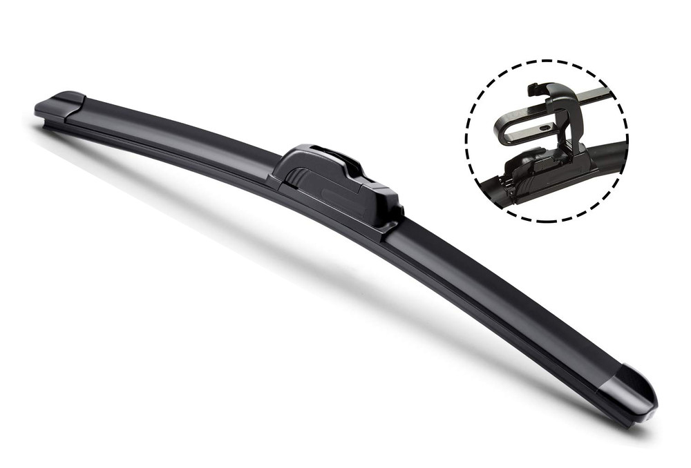 20" (508mm) ALL SEASON U or J Hook BRACKETLESS WINDSHIELD WIPER BLADES