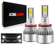 ICBEAMER H9 12V 36W LED COB Canbus White 6000K Can Fit  High Beam Can Replace OEM Halogen Light Bulbs Lamp Pack of 2pcs