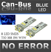 Canbus Error Free License Plate 8 LED LightsBenz Audi BMW Super Blue Fast Ship A393